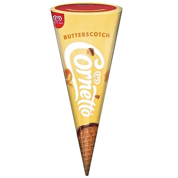 Kwality Wall's Cornetto Cone Ice Cream - Butterscotch, 105ml