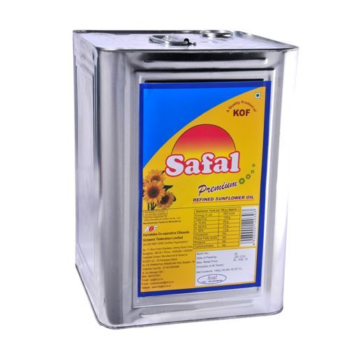 Safal Refined Sunflower Oil Tin, 15kg