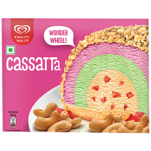 Kwality Walls Ice Cream Carton - Cassata, 125ml