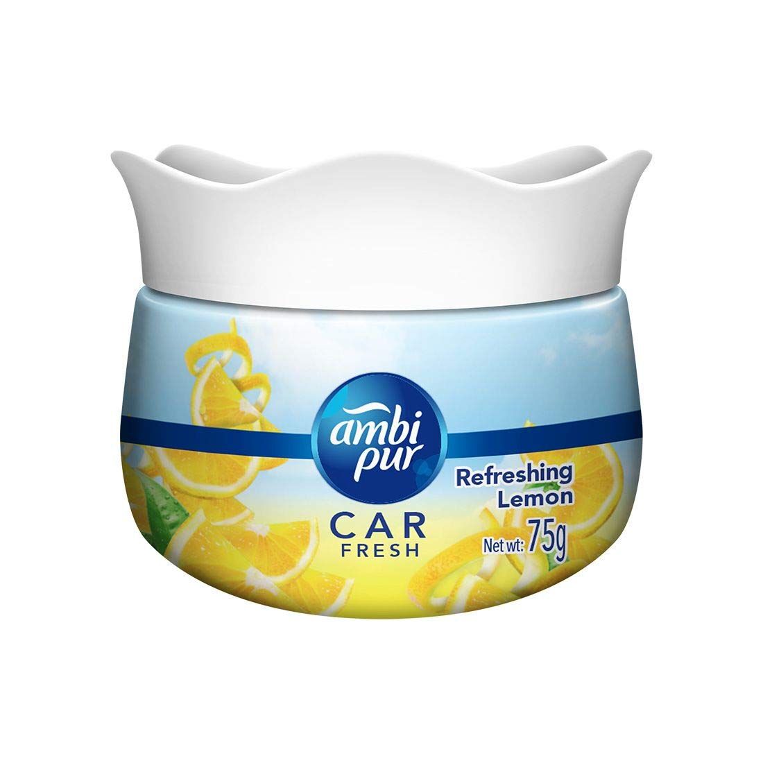 Ambipur Car Freshener Gel - Refreshing Lemon, 75g