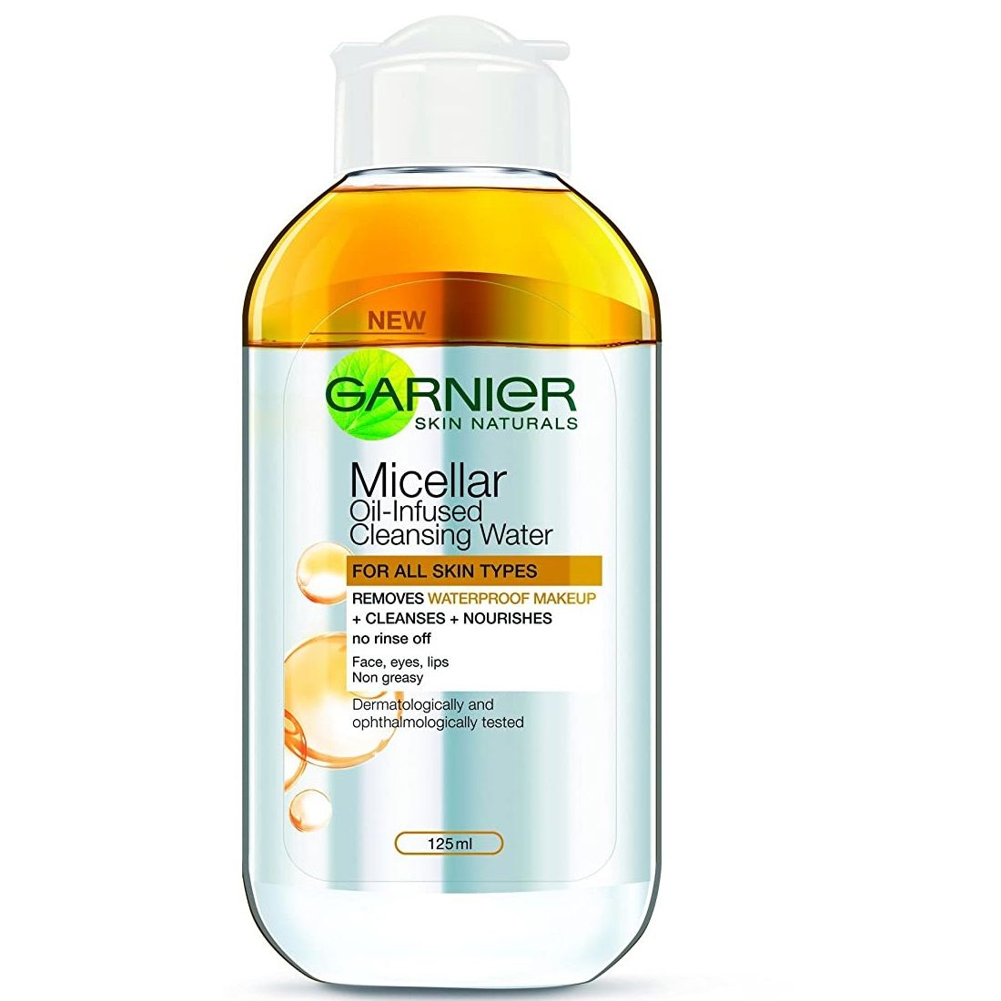 Garnier Skin Naturals Micellar Oil Infused Cleansing Water - All Skin Type, 125ml