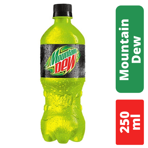 Mountain Dew Soft Drink Bottle, 250ml