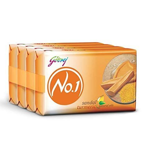 Godrej No.1 Soap - Sandal & Turmeric, 47g (Set of 4)