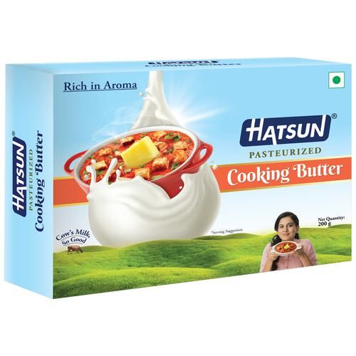 Hatsun Pasteurised Cooking Butter Carton - Unsalted, 200g
