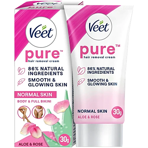 Veet Pure Hair Remover Cream - Normal Skin, 30g