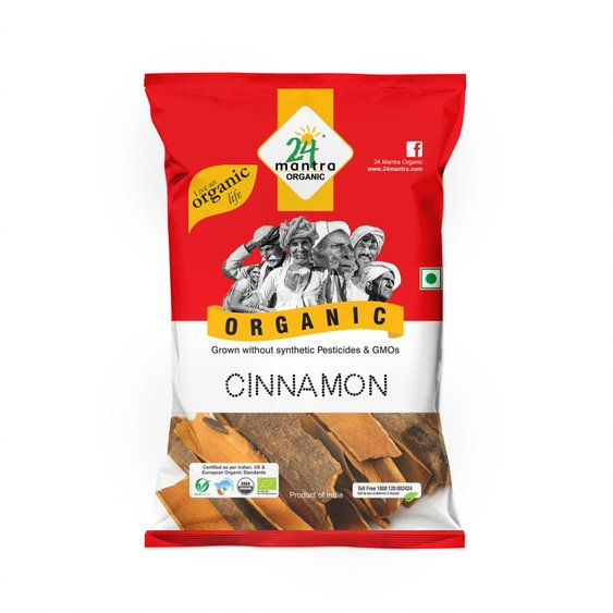 24 Mantra Organic Cinnamon Whole, 100g