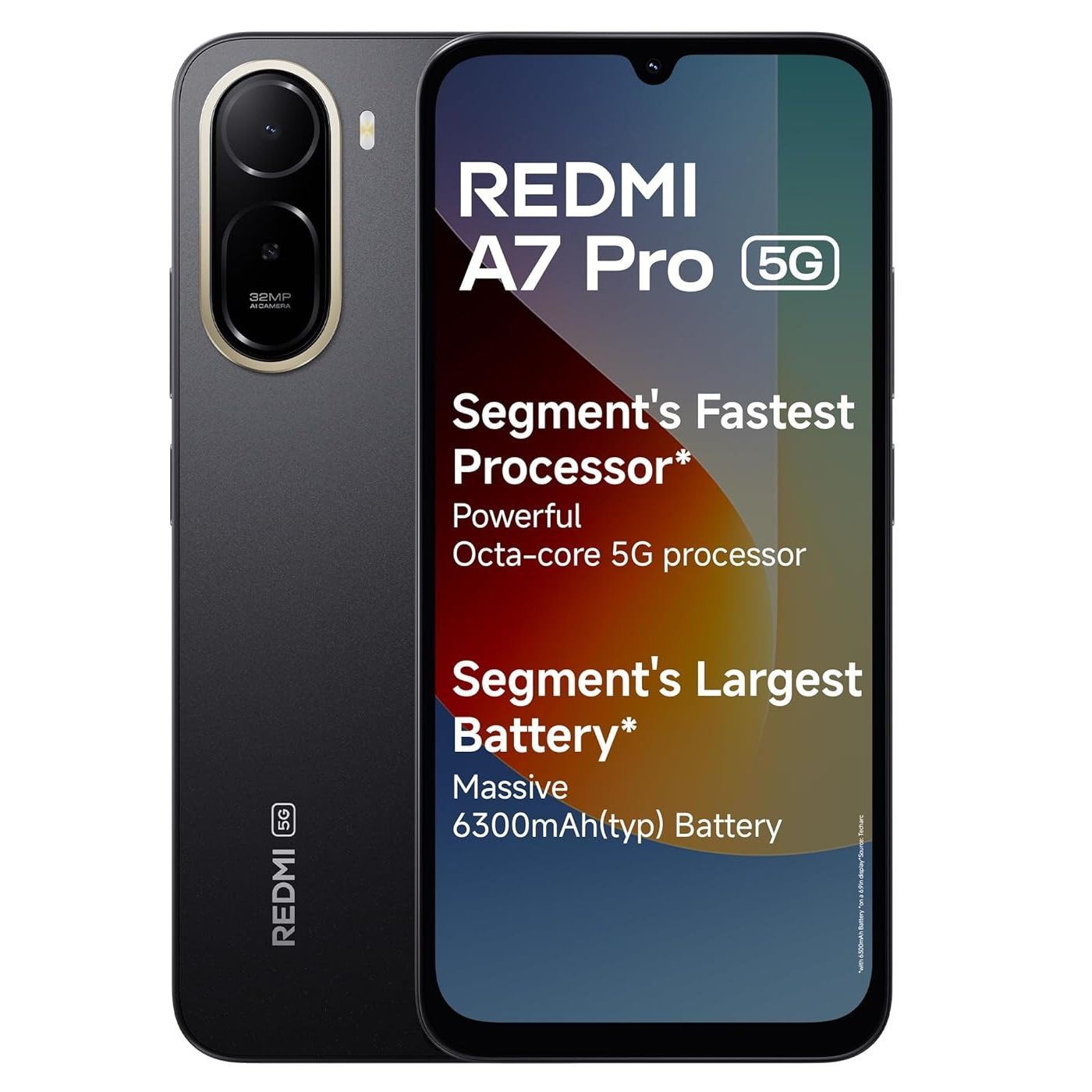 Redmi | A7 Pro | 5G Smartphone (4GB RAM, 128GB ROM, Black)