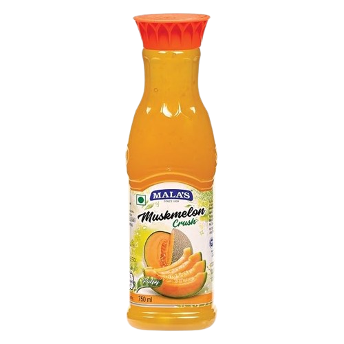 Mala's Fruit Juice Bottle - Muskmelon Crush, 750ml