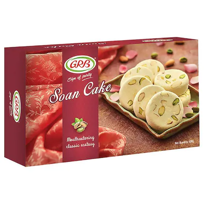 GRB Soan Cake Pista Carton, 100g