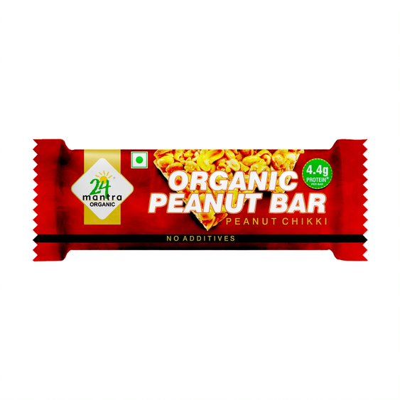 24 Mantra Organic Chikki - Peanut & Jaggery, 33g