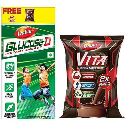 Dabur Glucose D Energy Boost With Vitamin D, 125g