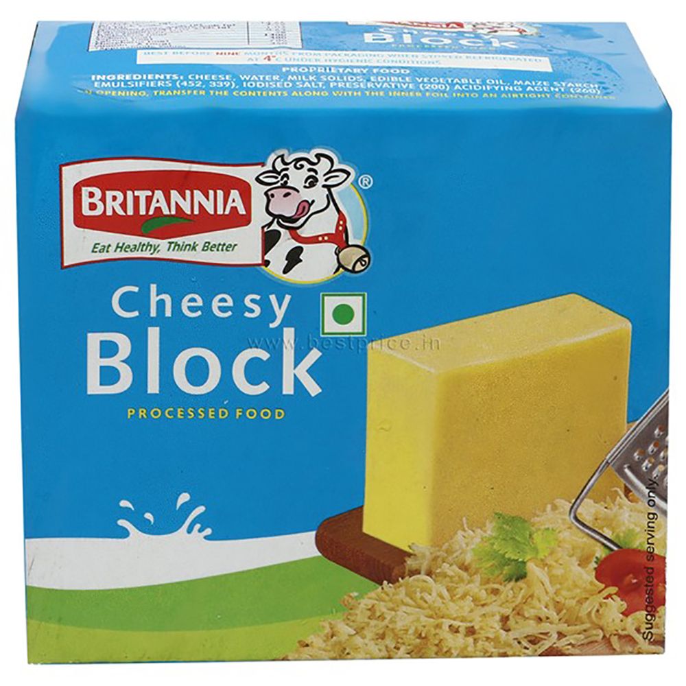 Britannia Processed Cheese Block, 1kg