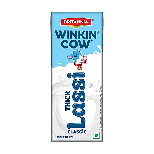 Britannia Winkin Cow Lassi Tetra Pack - Sweet, 180ml