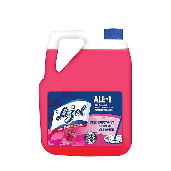 Lizol Disinfectant Surface Cleaner Can - Floral, 5L