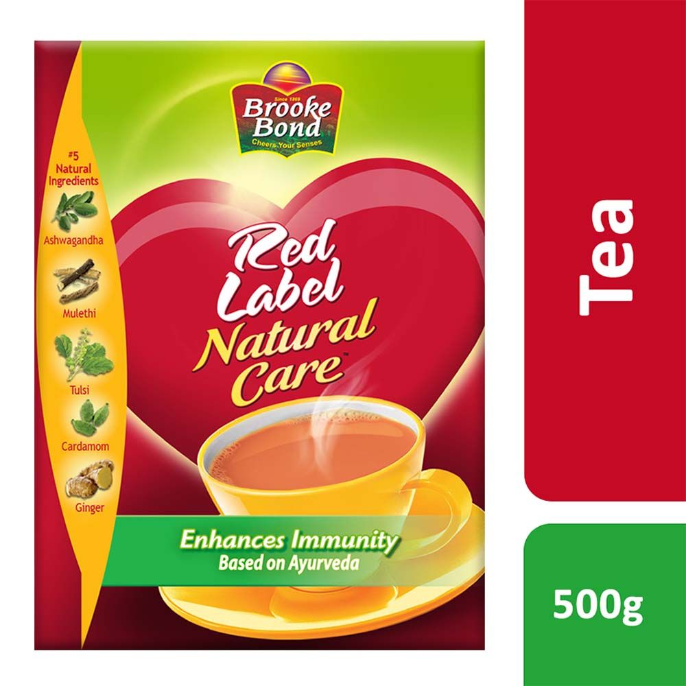 Brooke Bond Red Label Natural Care Tea Carton, 500g