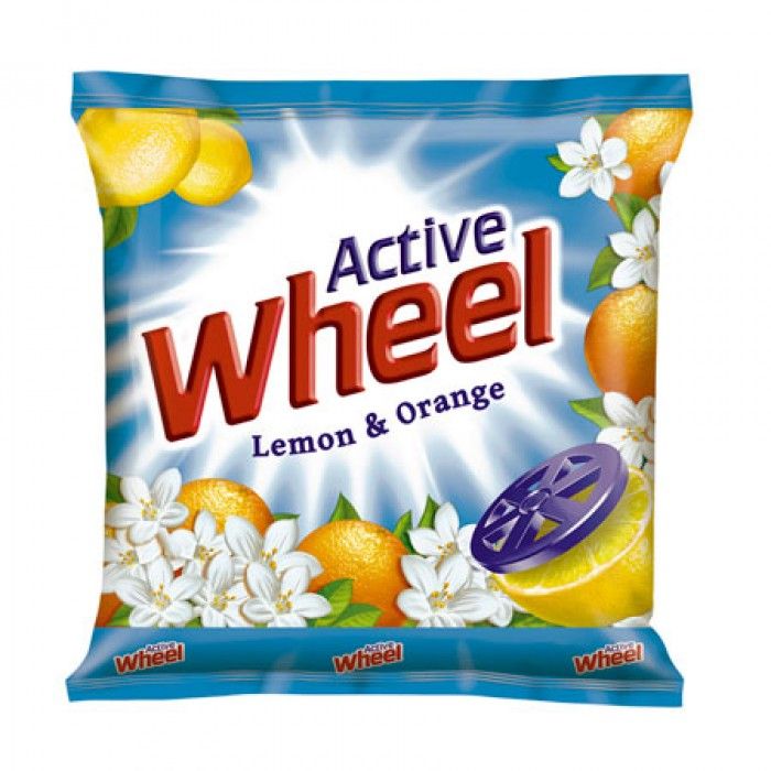 Wheel (Rs.5) Detergent Powder - Lemon & Orange, 65g 