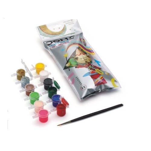 Doms Tempera Colors, 12 Shades (3456)