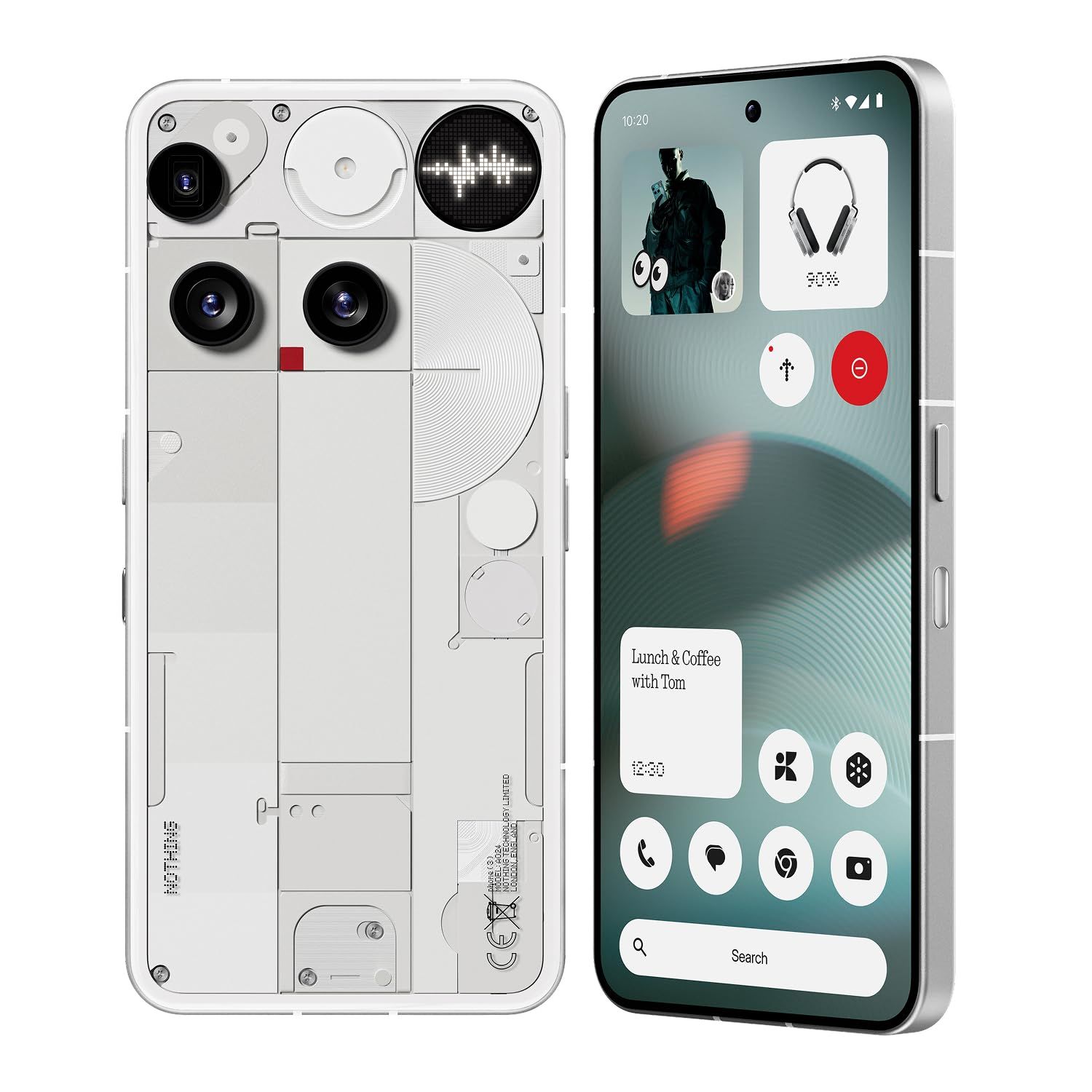 Nothing Phone 3 | Snapdragon 8s Gen 4 | Smartphone (12GB RAM, 256GB ROM, White)