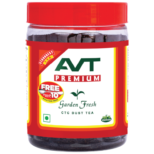 AVT Premium CTC Dust Tea Jar - Garden Fresh, 250g