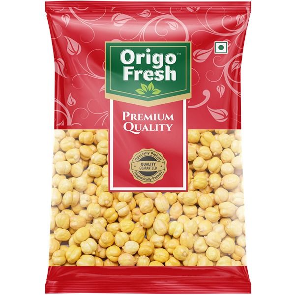 Origo Fresh Whole Fried Gram Pouch, 500g