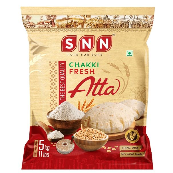 SNN Chakki Fresh Atta Pouch, 5kg