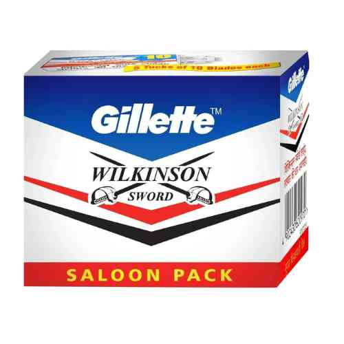 Gillette Wilkinson Sword Saloon Pack Blade, 50pc