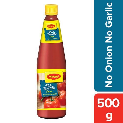 Maggi Rich Tomato Sauce Bottle - No Onion No Garlic, 500g