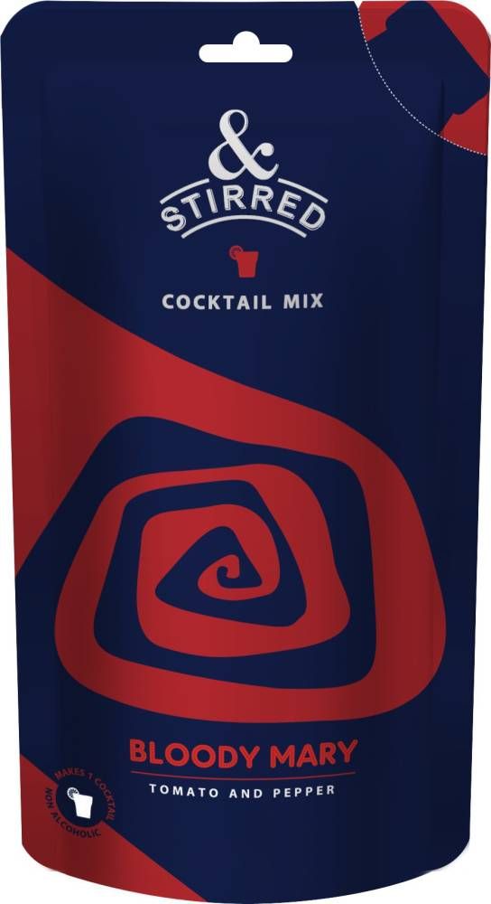 &Stirred Cocktail Mix Standy Pouch - Bloody Mary, 125ml
