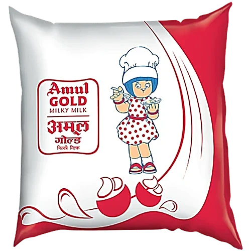 Amul Gold Full Cream Milk Pouch, 500ml