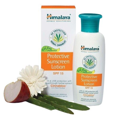 Himalaya Protective Sunscreen Lotion SPF 15 - Spiked Ginger Lily & Aloe Vera, 50ml