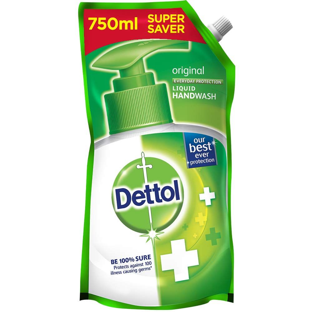 Dettol Hand Wash Refill - Original, 750ml (Buy 1 Get 1 Free)
