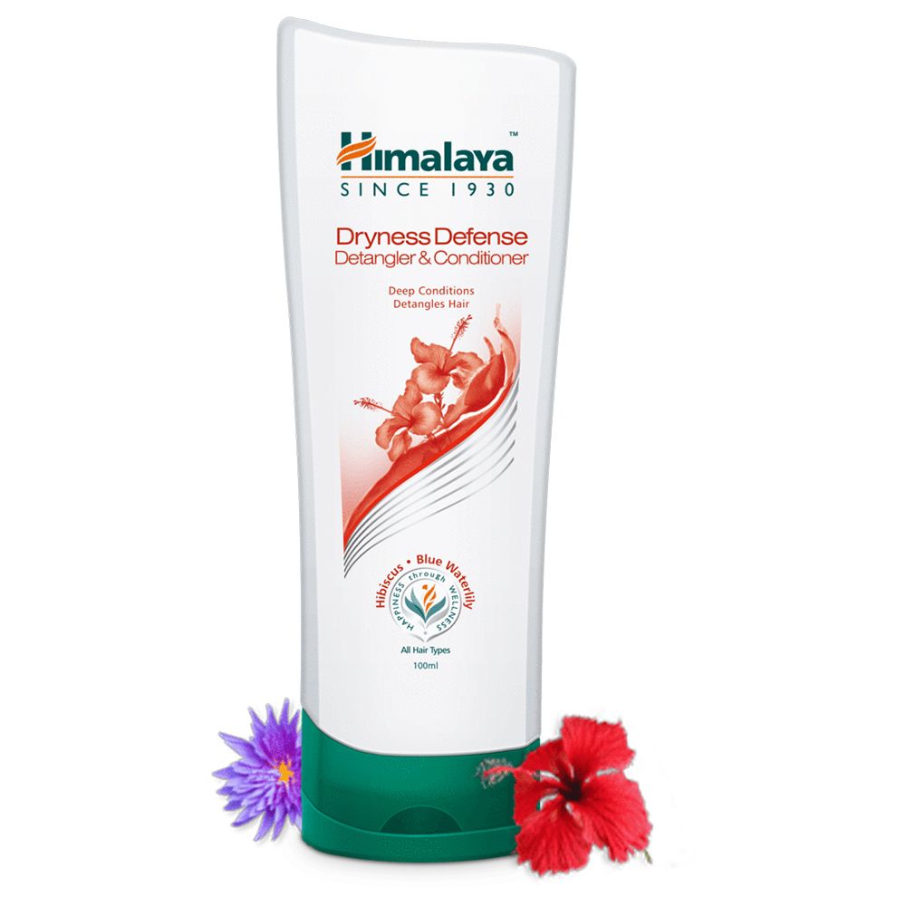 Himalaya Dryness Defense Detangler & Conditioner - Hibiscus & Blue Water Lily, 100ml