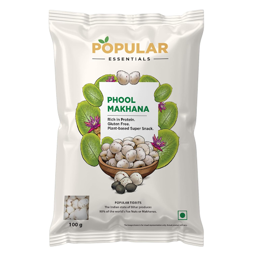 Popular Essentials Phool Makhana Big, 100g