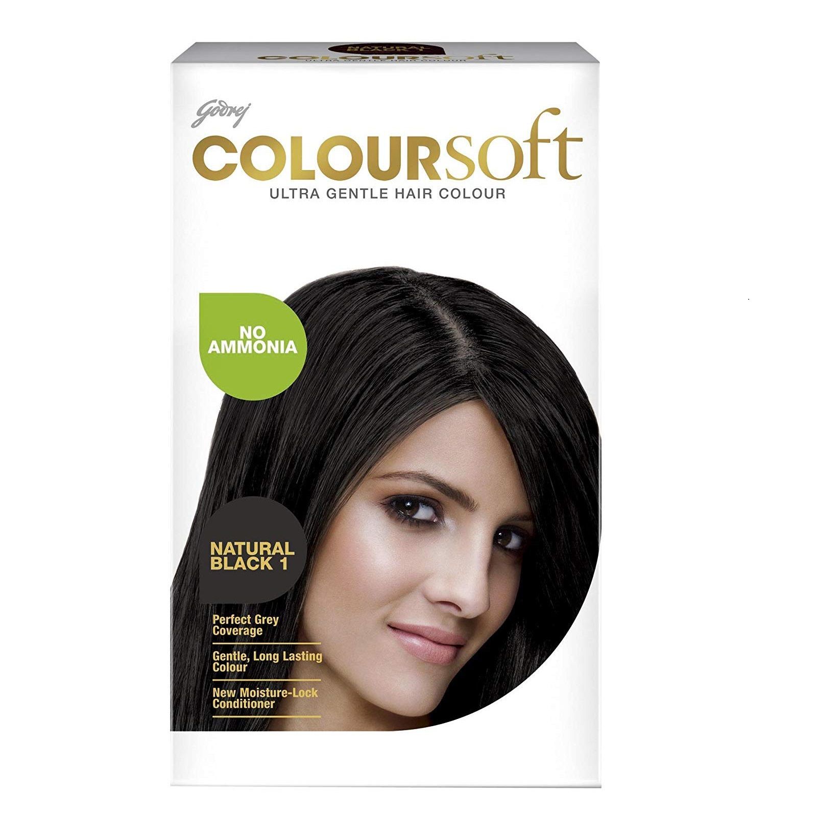 Godrej Color Soft Hair Color - Natural Black, 80ml + 24g