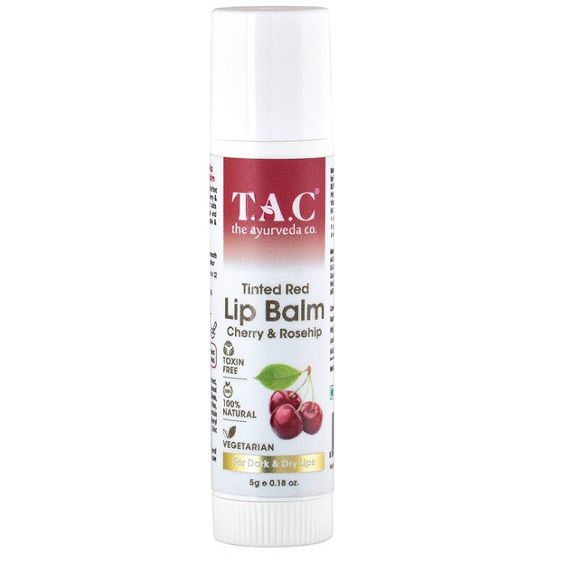 TAC Lip Balm Cherry & Rosehip - Tinted Red, 5g