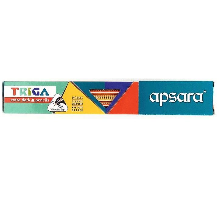 Apsara (Rs.5) Triga Extra Dark Pencil (Set of 10)