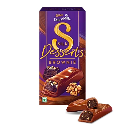 Cadbury Dairy Milk Silk Desserts Chocolate Bar - Brownie, 70g