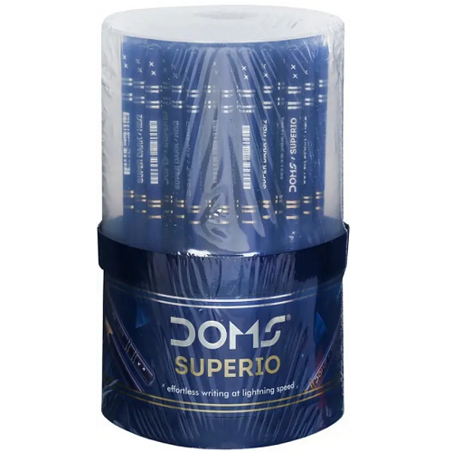 Doms Superion Super Dark With Tin Box Pencil - Blue (Set of 50)
