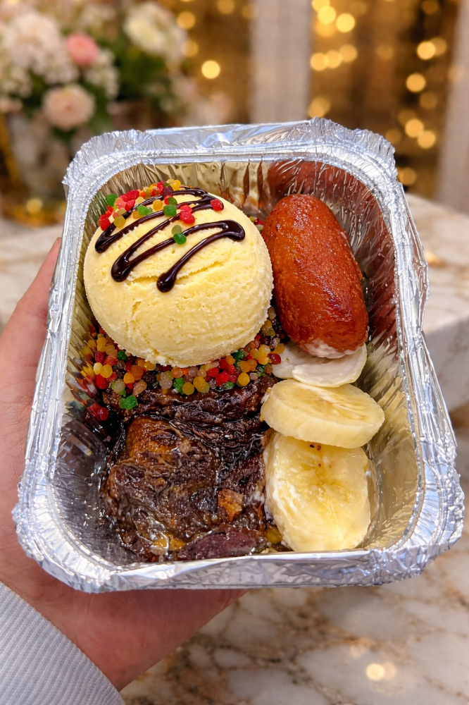 King of Bangarpet Kollegala Triveni Jamun Gulkand with Ice Cream