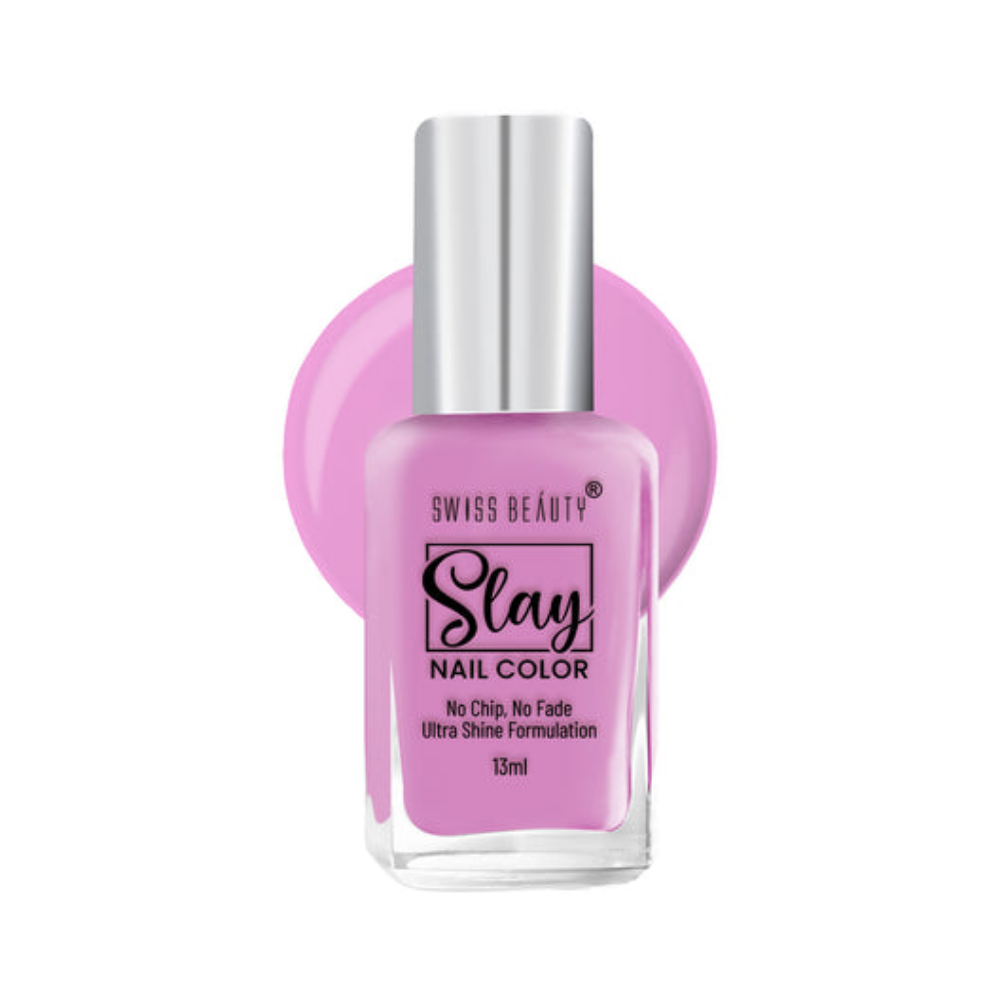 Swiss Beauty Slay Nail Color Shade No - 303 Pink Rush, 13ml