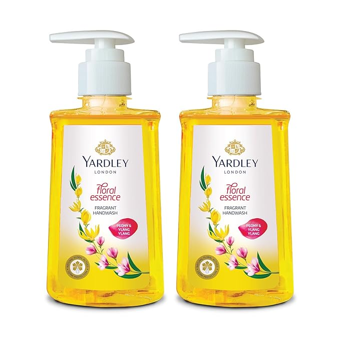 Yardley London Floral Essence Peony & ylang ylang Fragrant Handwash, 200ml + 200ml