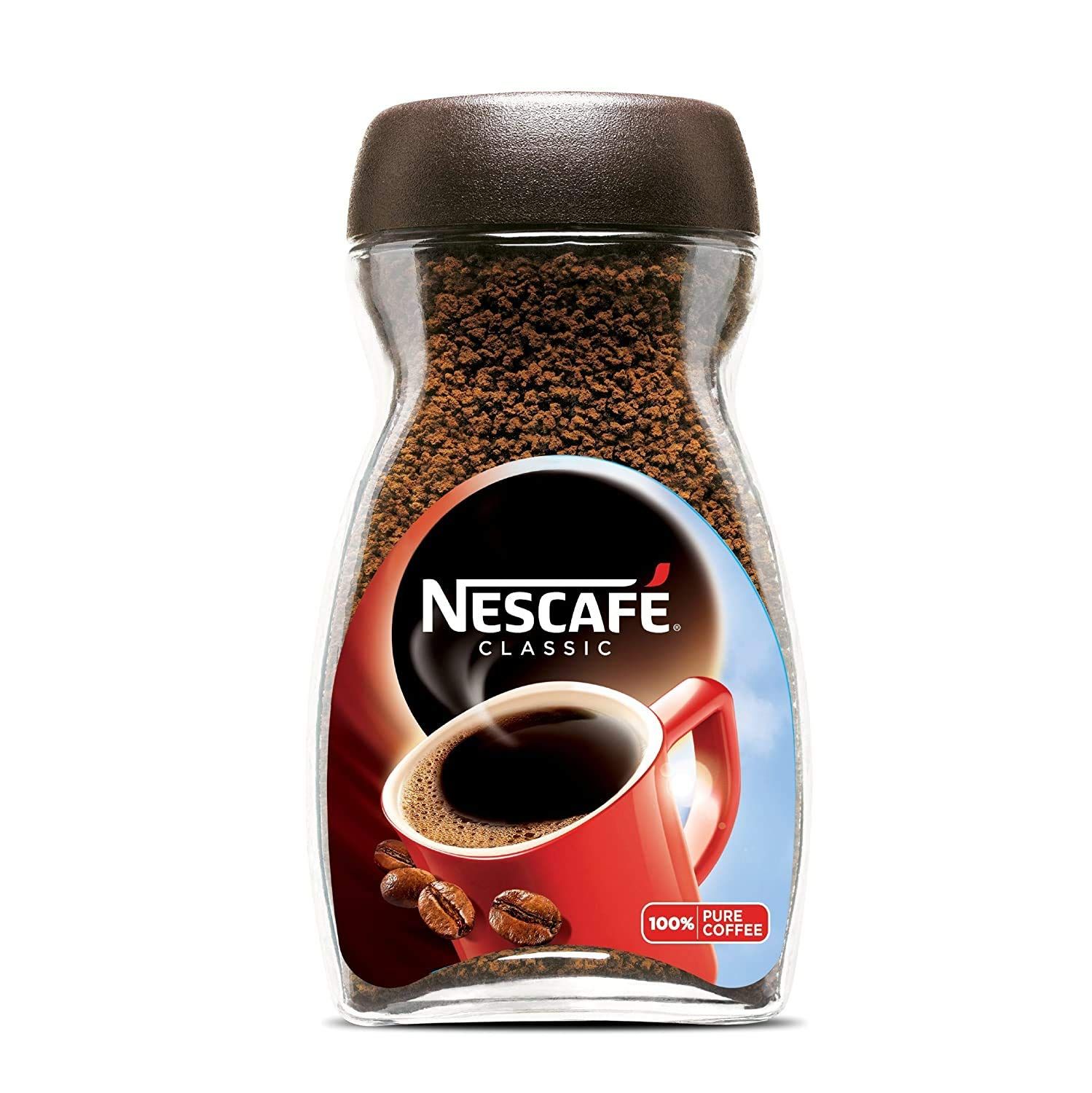 Nescafe 100% Pure Instant Coffee Powder Jar - Classic, 100g
