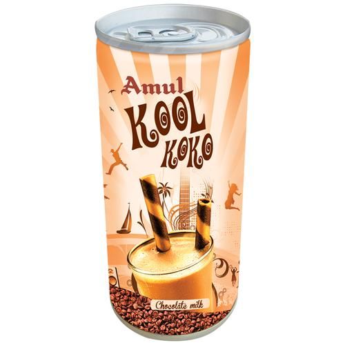 Amul Kool Koko Flavoured Milk Can - Chocolate, 200ml