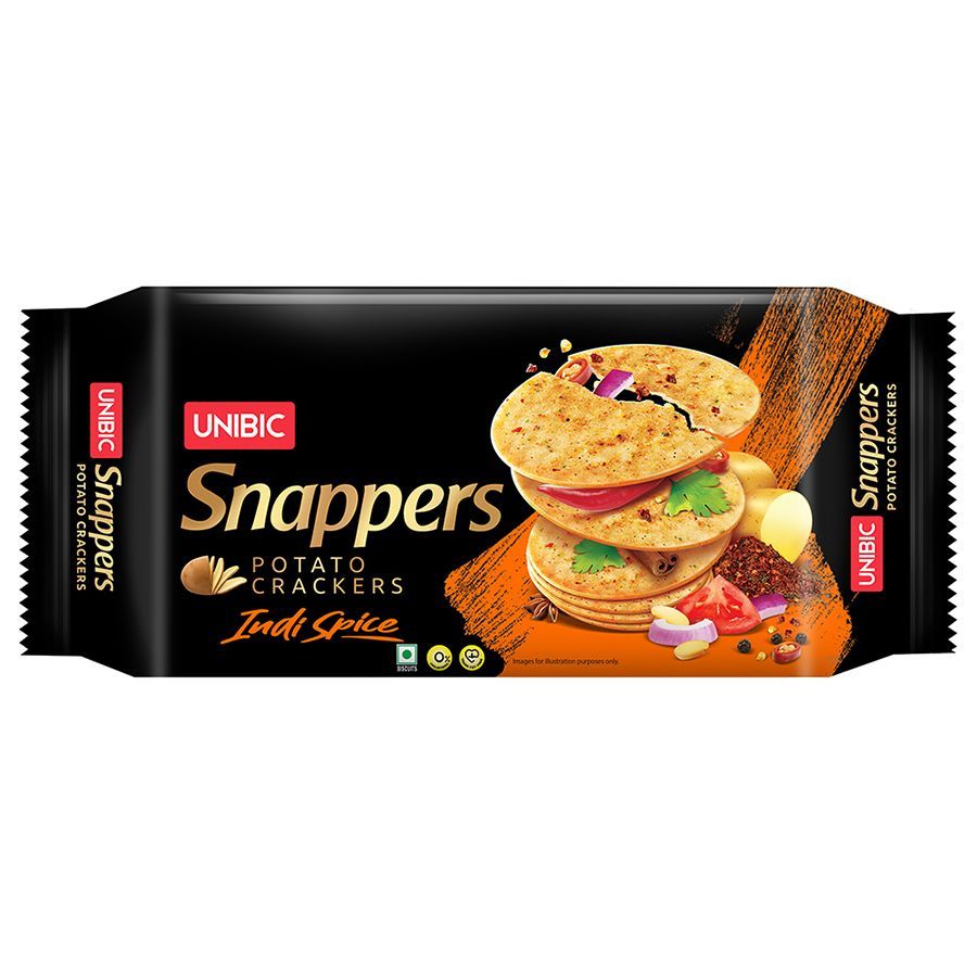 Unibic Snappers Potato Crackers - Indi Spice, 280g