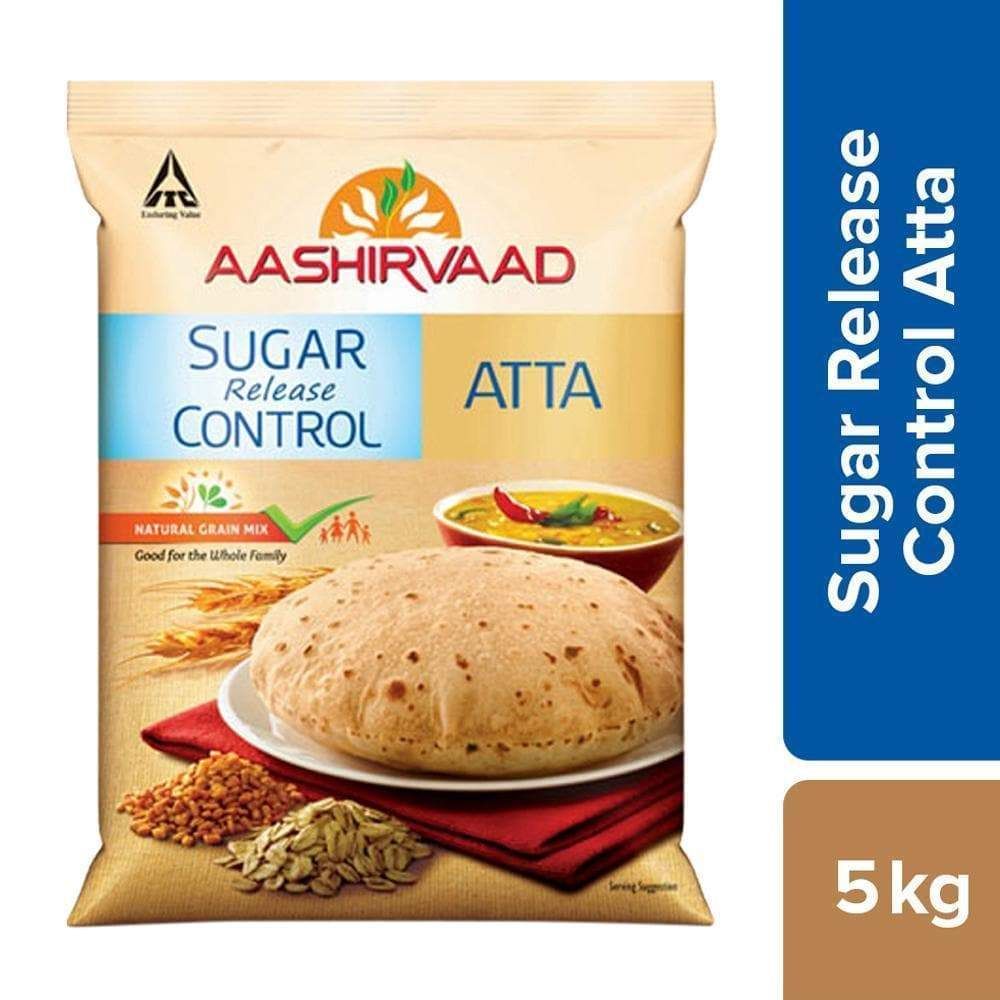 Aashirvaad Sugar Release Control Atta, 5kg