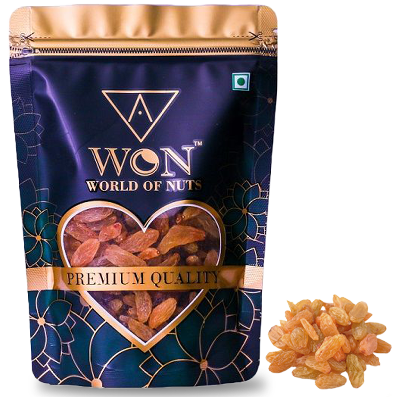A Won Premium Raisins / Kishmish Pouch - Yellow, 110g