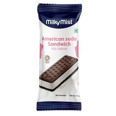 Milky Mist Rectangle Sandwich Ice Cream - American Soda, 100ml