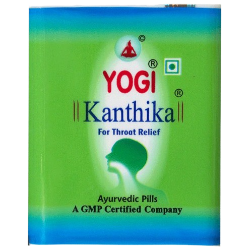 Yogi Kanthika For Throat Relief Ayurvedic Pills, 15pc