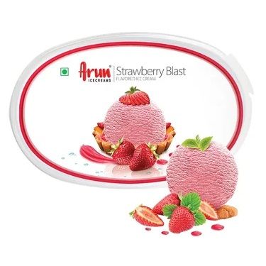 Arun Ice Cream Tub - Strawberry Blast, 1L