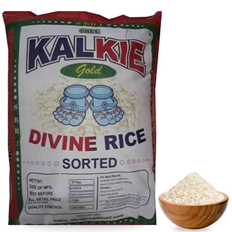 Kalkie Gold Divine Sorted Raw Rice, 26kg